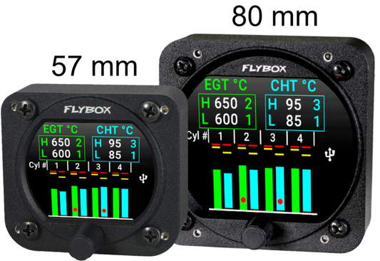 Strumento FlyBox Omnia CHT-EGT