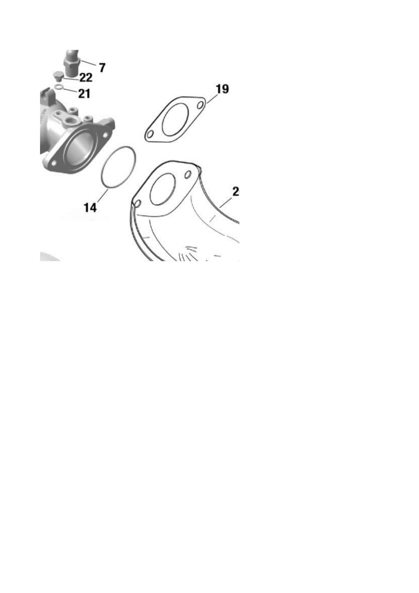 Guarnizione collettore Rotax 931640